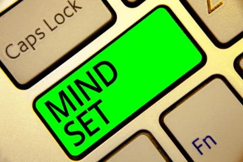 Word writing text Mind Set. Business concept for A standard thought of a pers Foto stock