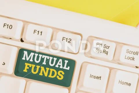 Word writing text Mutual Funds. Business concept for collection of stocks bonds Stock Photos