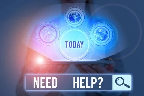 Word writing text Need Helpquestion. Business concept for to give or provide Stock Photos