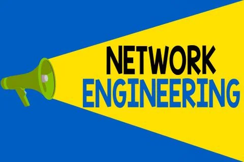 Word writing text Network Engineering. Business concept for professional who has 스톡 일러스트
