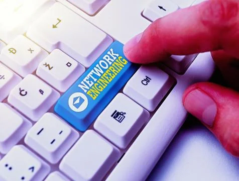 Word writing text Network Engineering. Business concept for professional who has Stock Photos