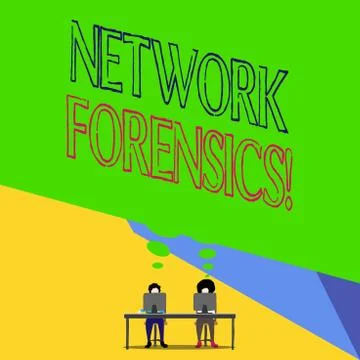 Word writing text Network Forensics. Business concept for monitoring and 스톡 일러스트