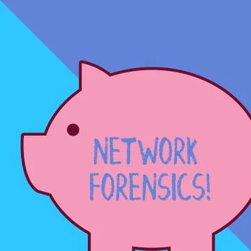 Word writing text Network Forensics. Business concept for monitoring and Stock Illustration