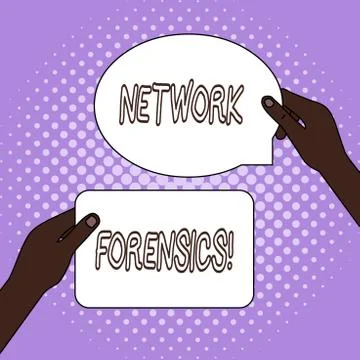 Word writing text Network Forensics. Business concept for monitoring and 스톡 일러스트