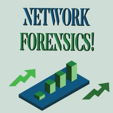 Word writing text Network Forensics. Business concept for monitoring and Stock Illustration