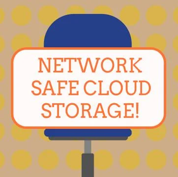 Word writing text Network Safe Cloud Storage. Business concept for Security on イラスト素材