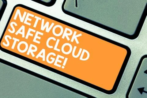 Word writing text Network Safe Cloud Storage. Business concept for Security on Stock Photos