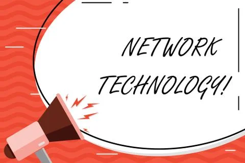 Word writing text Network Technology. Business concept for transmit data Stock Illustration