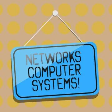 Word writing text Networks Computer Systems. Business concept for Devices link Stock Illustration
