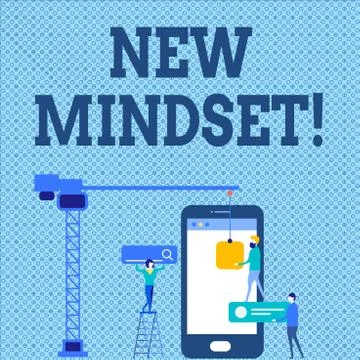 Word writing text New Mindset. Business concept for mental attitude of demons Stock Illustration