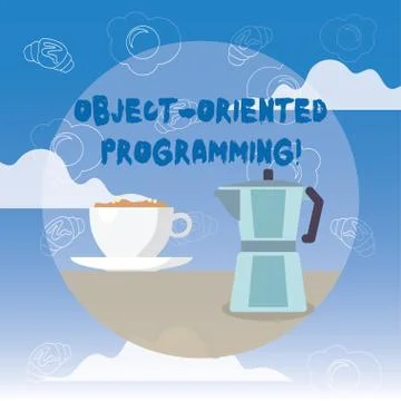 Word writing text Object Oriented Programming. Business concept for Language Stock Illustration