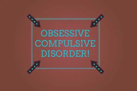 Word writing text Obsessive Compulsive Disorder. Business concept for Person has Stock Illustration