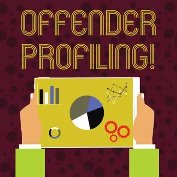 Word writing text Offender Profiling. Business concept for Develop profiles for Stockillustratie