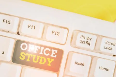 Word writing text Office Study. Business concept for any location or venue where Foto stock