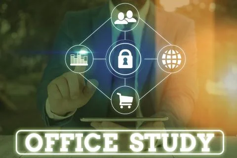 Word writing text Office Study. Business concept for any location or venue where Foto stock