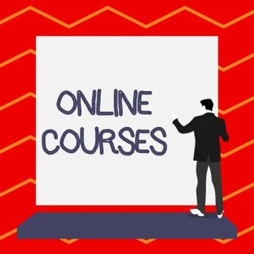 Word writing text Online Courses. Business concept for Revolutionizing formal Stock Illustration