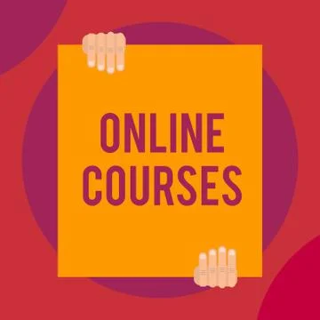 Word writing text Online Courses. Business concept for Revolutionizing formal Stock Illustration