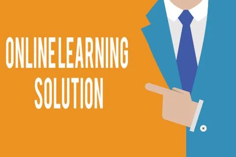 Word writing text Online Learning Solution. Business concept for use of イラスト素材