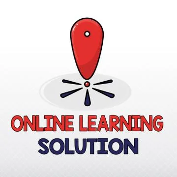 Word writing text Online Learning Solution. Business concept for use of イラスト素材