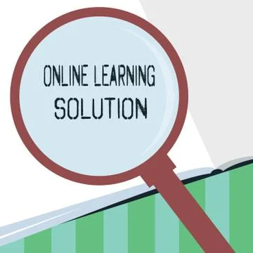 Word writing text Online Learning Solution. Business concept for use of イラスト素材