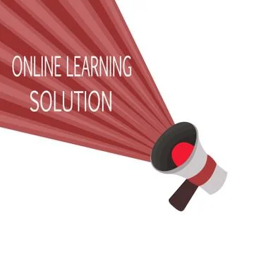 Word writing text Online Learning Solution. Business concept for use of イラスト素材