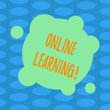 Word writing text Online Learning. Business concept for Distance education Stock Illustration