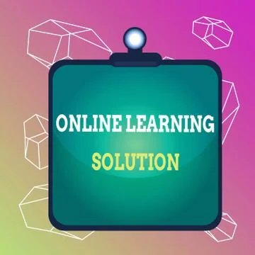 Word writing text Online Learning Solution. Business concept for use of イラスト素材