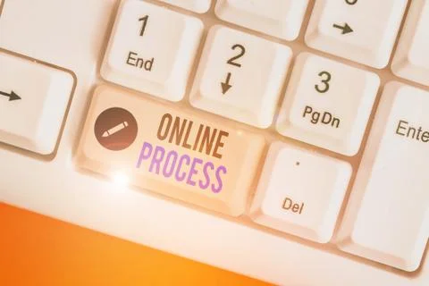 Word writing text Online Process. Business concept for An automated way to enter Stockfoto's