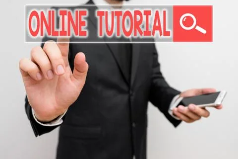 Word writing text Online Tutorial. Business concept for process of tutoring in Stock Photos