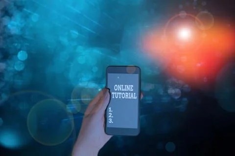 Word writing text Online Tutorial. Business concept for process of tutoring in Stock Photos