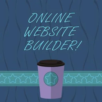 Word writing text Online Website Builder. Business concept for Program or tool Illustrazione stock
