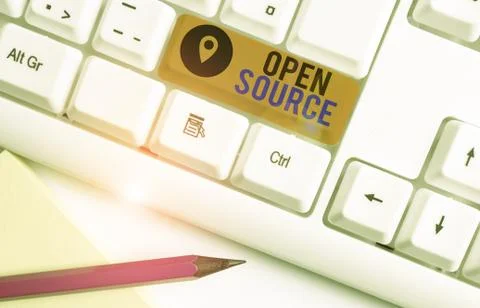 Word writing text Open Source. Business concept for denoting software which 写真素材