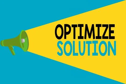 Word writing text Optimize Solution. Business concept for process of finding the イラスト素材