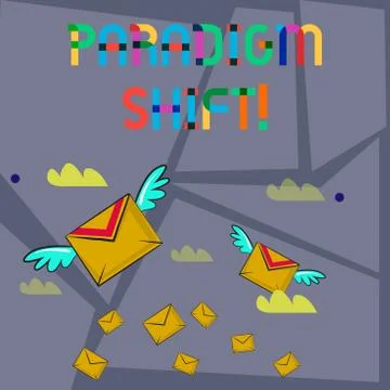 Word writing text Paradigm Shift. Business concept for fundamental change in 스톡 일러스트