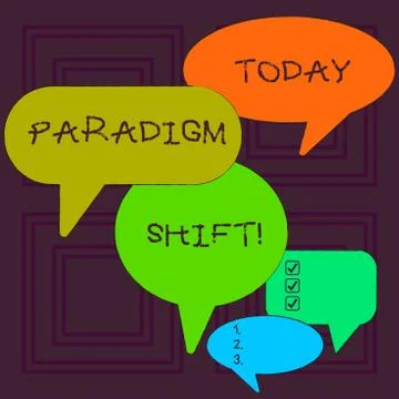 Word writing text Paradigm Shift. Business concept for fundamental change in イラスト素材