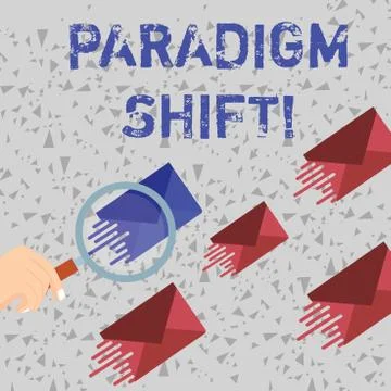 Word writing text Paradigm Shift. Business concept for fundamental change in 스톡 일러스트
