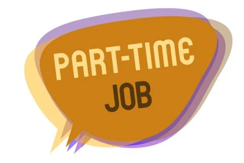 Word writing text Part Time Job. Business concept for Weekender Freelance Casual Stock Illustration