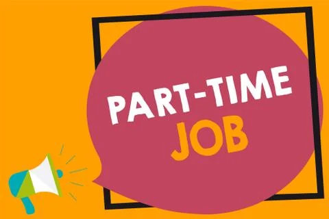 Word writing text Part Time Job. Business concept for Weekender Freelance Casual Stock Illustration