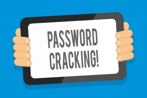 Word writing text Password Cracking. Business concept for measures used to Stock Illustration