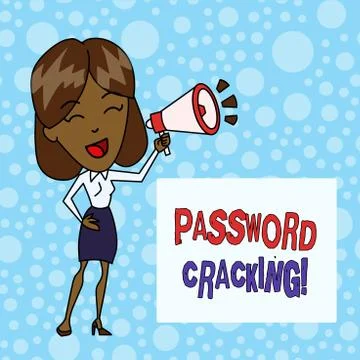Word writing text Password Cracking. Business concept for measures used to 스톡 일러스트