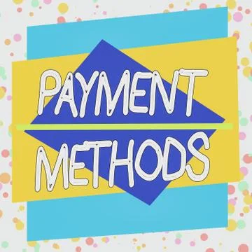 Word writing text Payment Methods. Business concept for trade of value from one イラスト素材