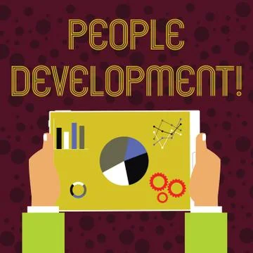 Word writing text People Development. Business concept for Encouraging employees Stock Illustration
