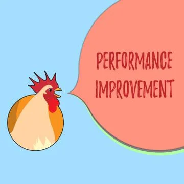 Word writing text Performance Improvement. Business concept for Measure and Stock Illustration