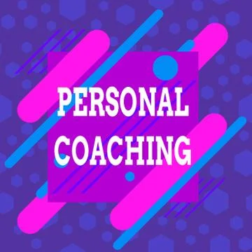 Word writing text Personal Coaching. Business concept for relationship agreement Stock Illustration