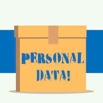 Word writing text Personal Data. Business concept for Information that relates Stockillustratie