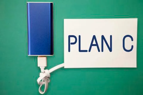 Word writing text Plan C. Business concept for ones last Backup strategy Stock Photos