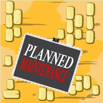 Word writing text Planned Maintenance. Business concept for reventive Stock Illustration