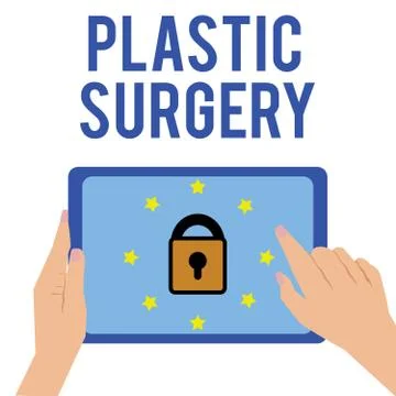 Word writing text Plastic Surgery. Business concept for Process of Stock Illustration