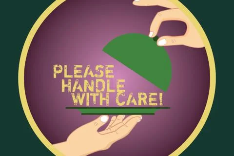 Word writing text Please Handle With Care. Business concept for Fragile be Illustration