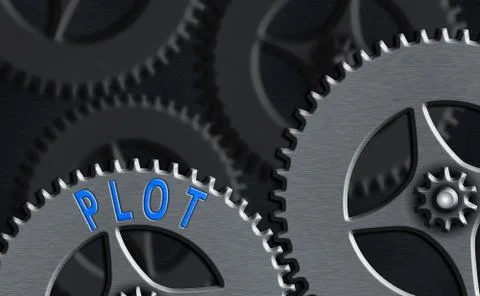 Word writing text Plot. Business concept for sequence of events inside a story Stock Illustration